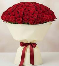 Букет 101 Красная роза Милано в Орловке Воронежской области