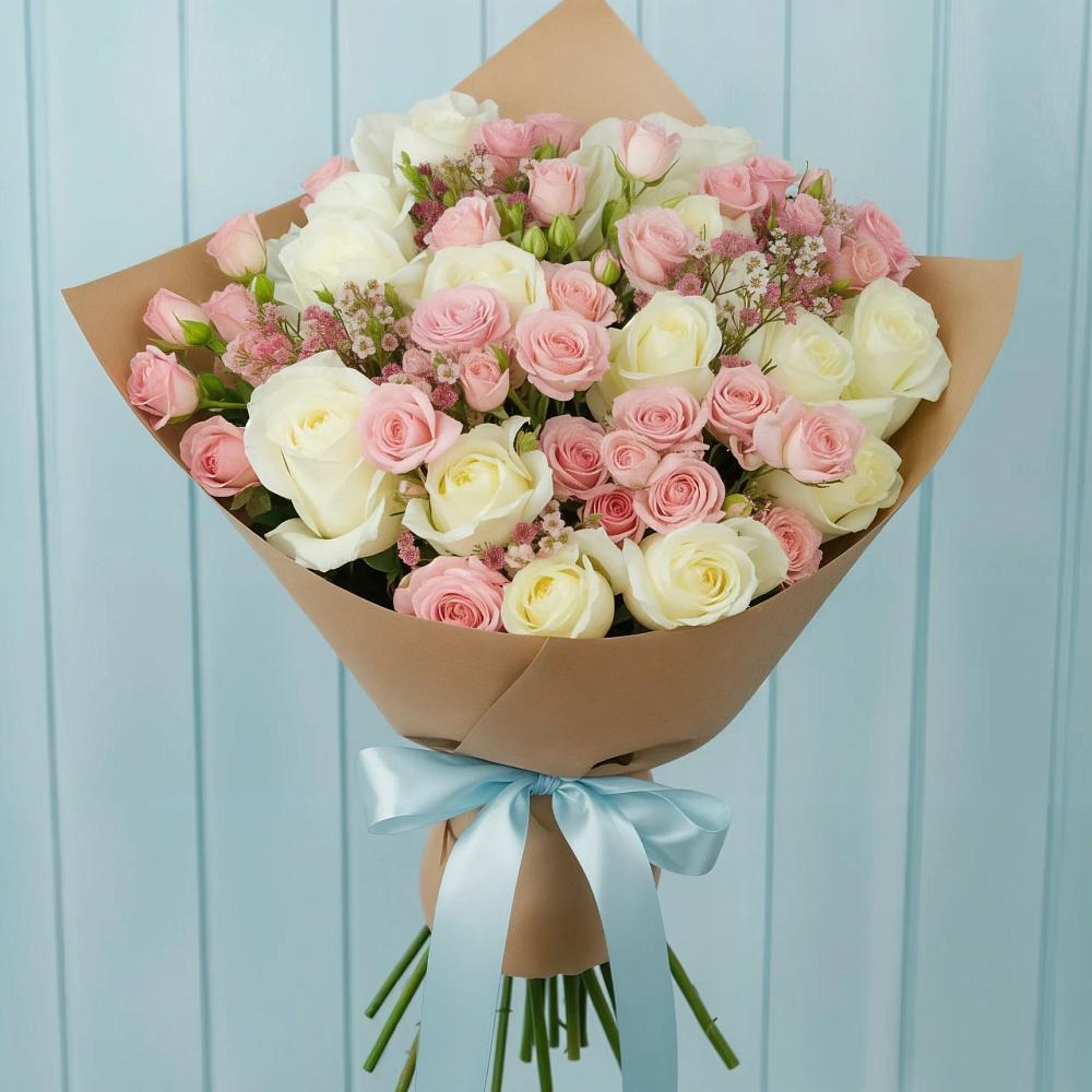 Букет цветов из: Розы в Орловке Воронежской области
