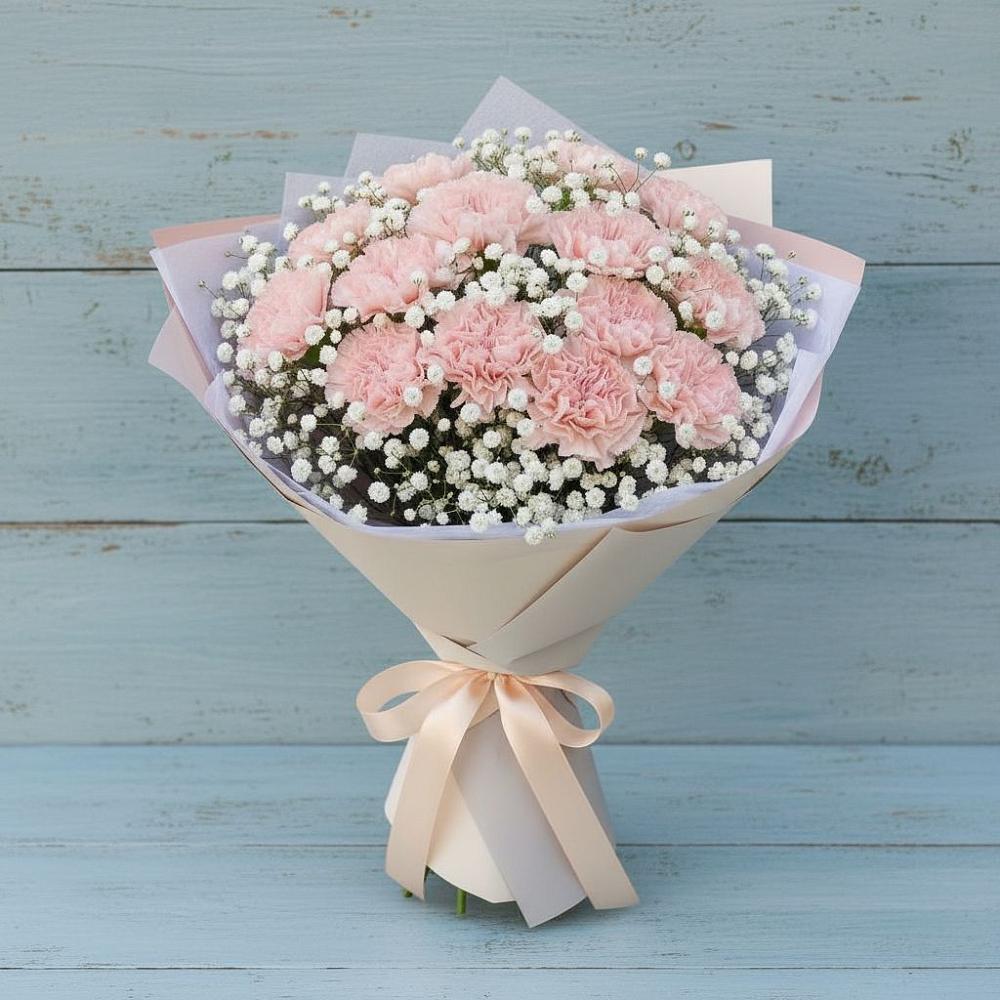 Букет цветов из: Гвоздики в Орловке Воронежской области