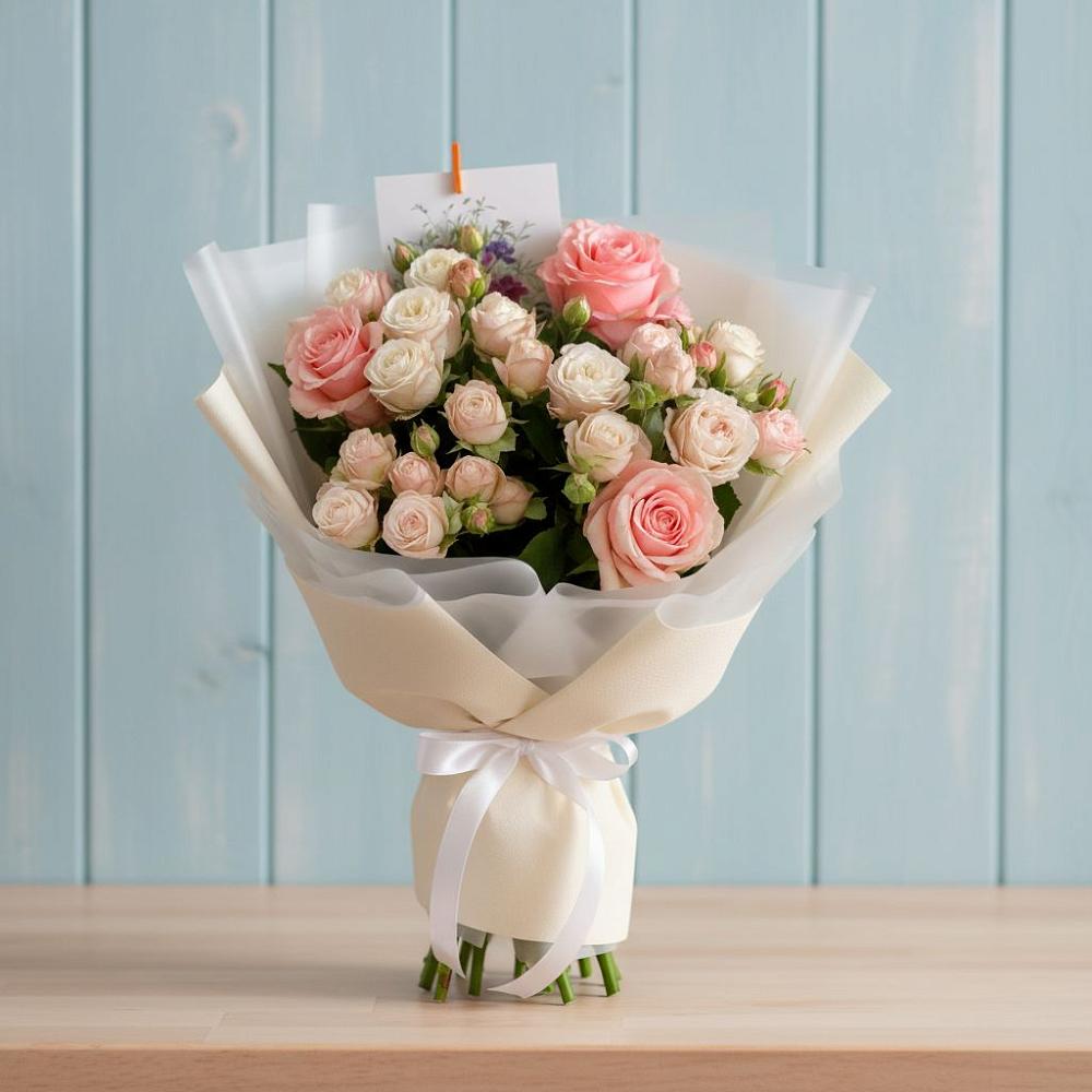 Букет цветов из: Розы в Орловке Воронежской области