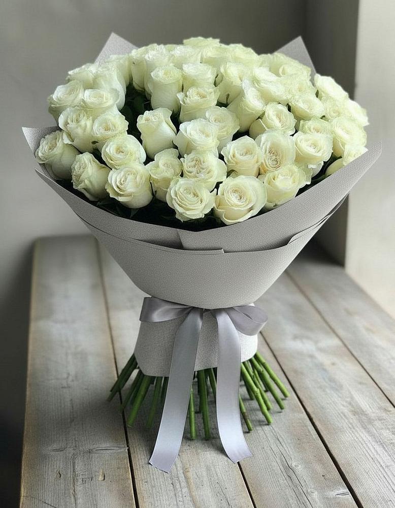 Букет 35 Белых роз в Орловке Воронежской области