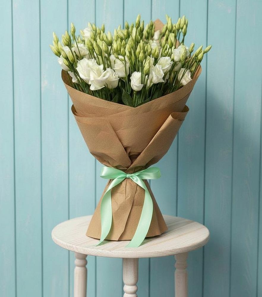 Букет цветов из: Лизиантусы в Орловке Воронежской области