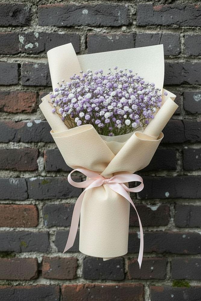 Букет цветов из: Гипсофила в Орловке Воронежской области