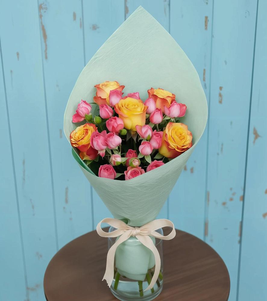 Букет цветов из: Розы в Орловке Воронежской области