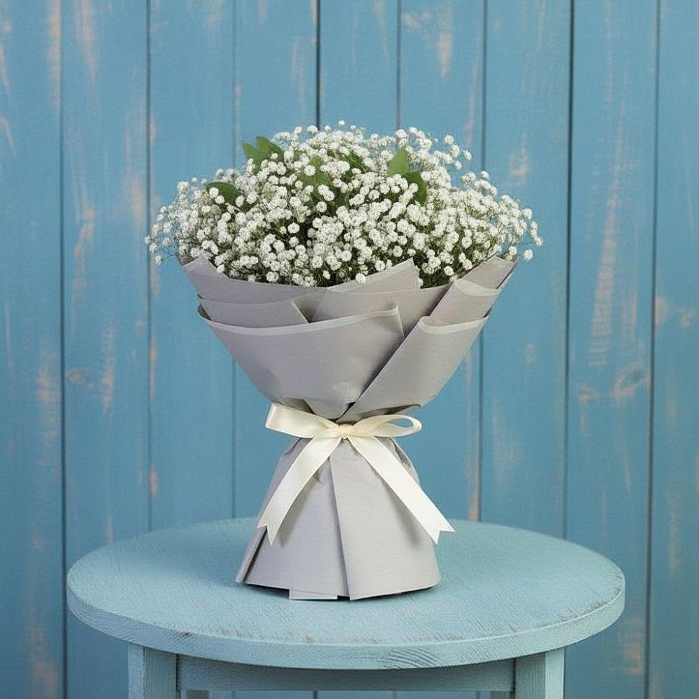 Букет цветов из: Гипсофила в Орловке Воронежской области