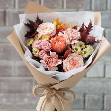 Букет цветов из:  Гвоздики, Хризантемы и Розы #REPLACE_PRED# Орловке Воронежской области