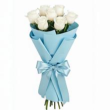 Букет 7 белых роз Проуд #REPLACE_PRED# Орловке Воронежской области