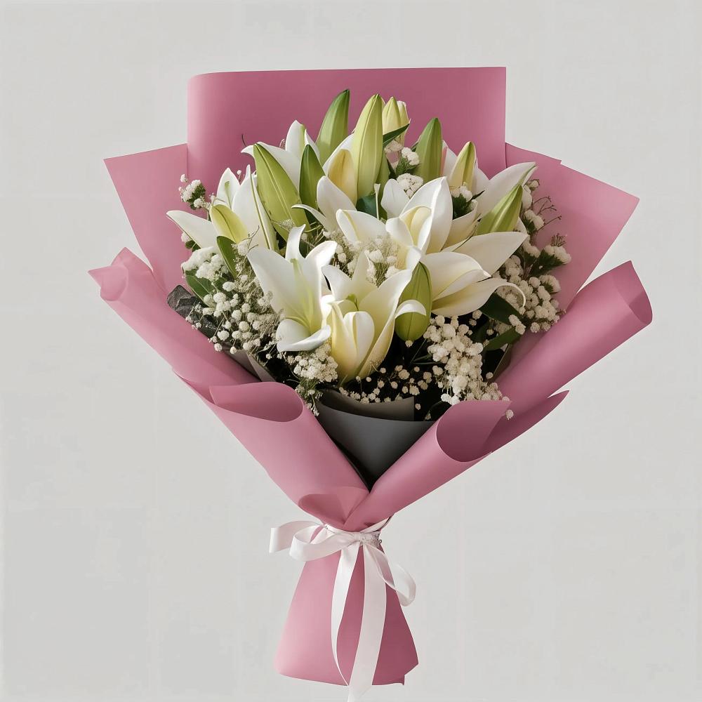 Букет цветов из: Лилии в Орловке Воронежской области