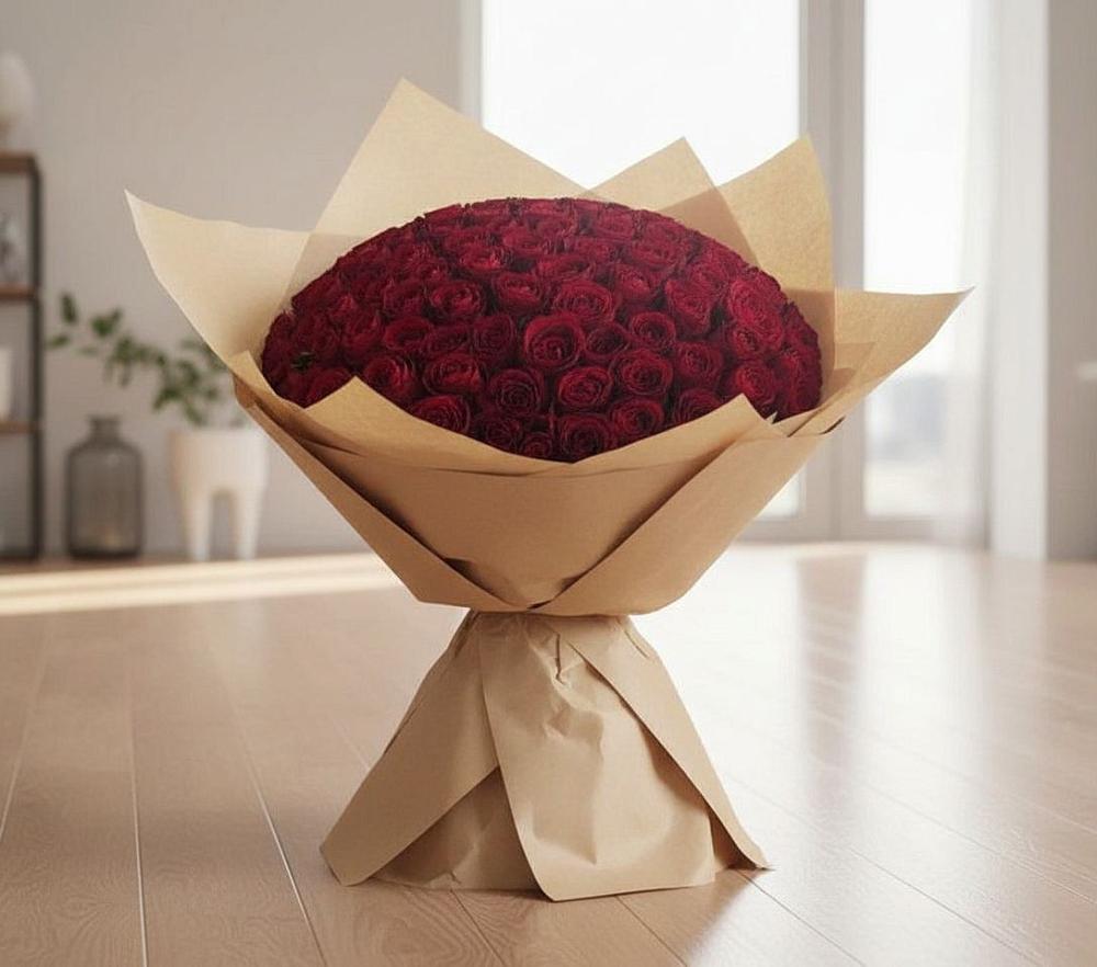 Букет 101 Красная роза в Орловке Воронежской области