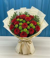 Букет цветов из:  Розы и Хризантемы #REPLACE_PRED# Орловке Воронежской области