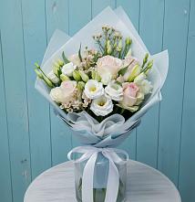 Букет цветов из:  Розы и Лизиантусы #REPLACE_PRED# Орловке Воронежской области