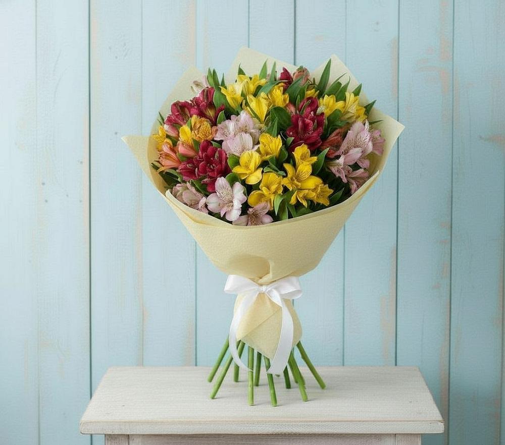 Букет цветов из: Альстромерии в Орловке Воронежской области