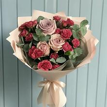 Букет цветов из:  Гвоздики и Розы #REPLACE_PRED# Орловке Воронежской области