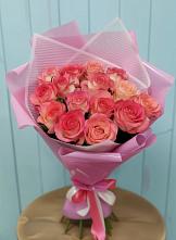 Букет 15 Розовых роз Равель в Орловке Воронежской области