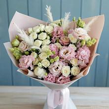 Букет цветов из:  Альстромерии и Розы в Орловке Воронежской области